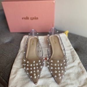 NWT - Cult Gaia Roxy Pearl Pump - Clear